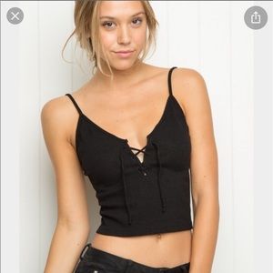 Brandy Melville Lace up top